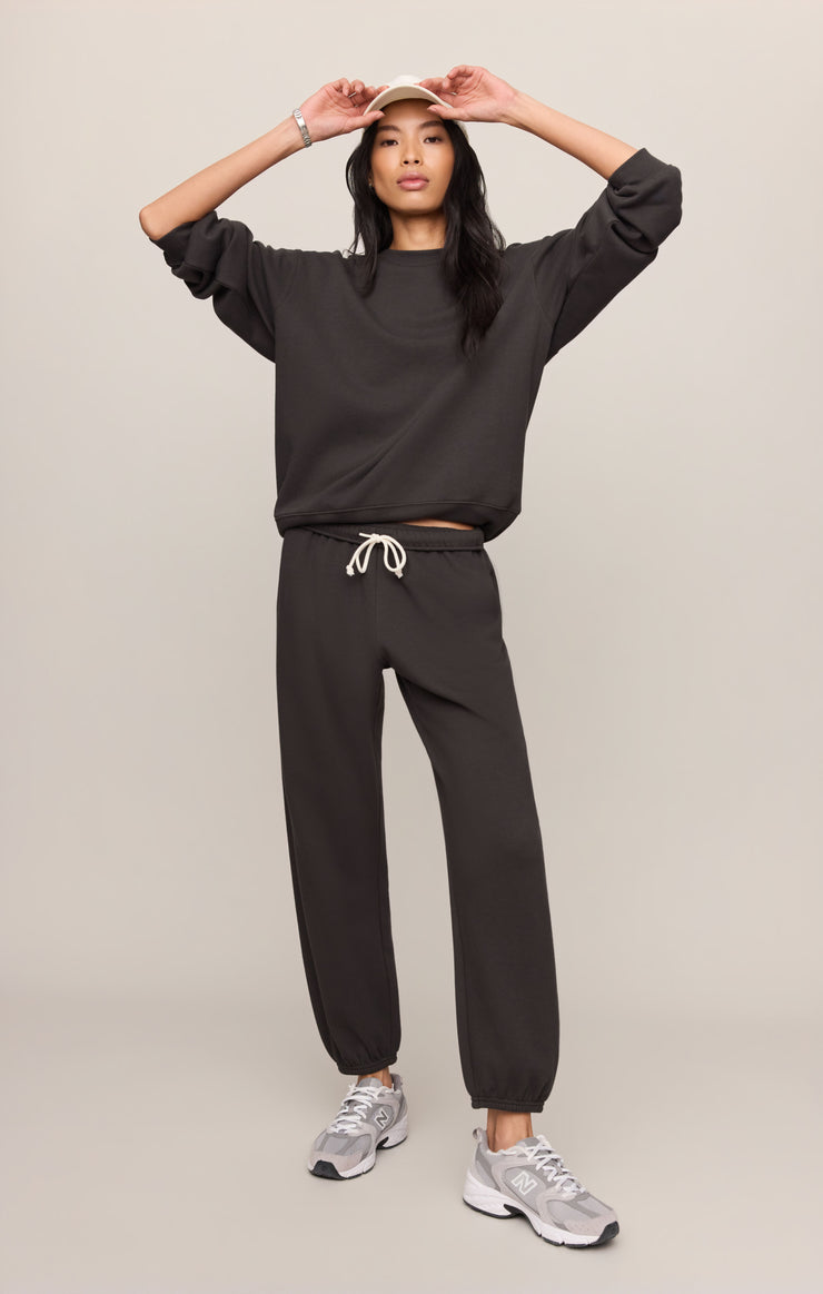 Pants Uptown Classic Fleece Jogger Ash Black