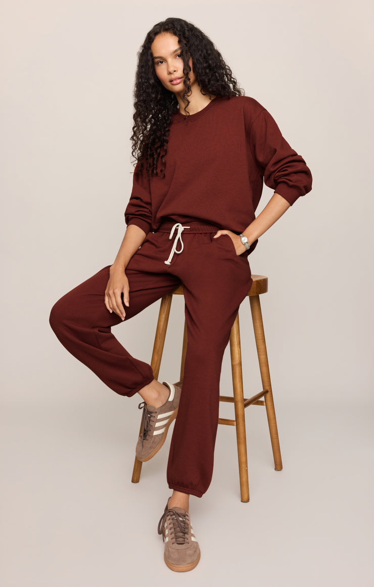 Pants Uptown Classic Fleece Jogger Velvet Rouge