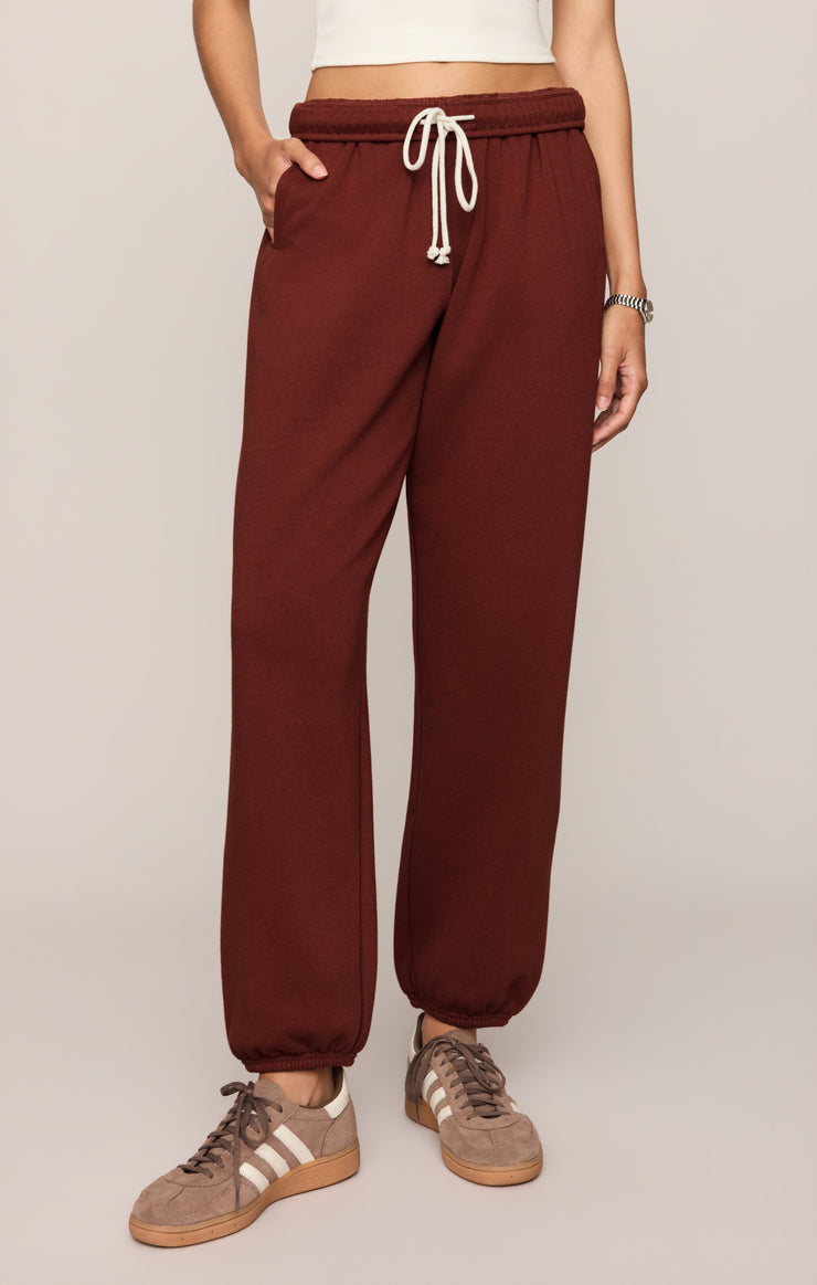 Pants Uptown Classic Fleece Jogger Velvet Rouge