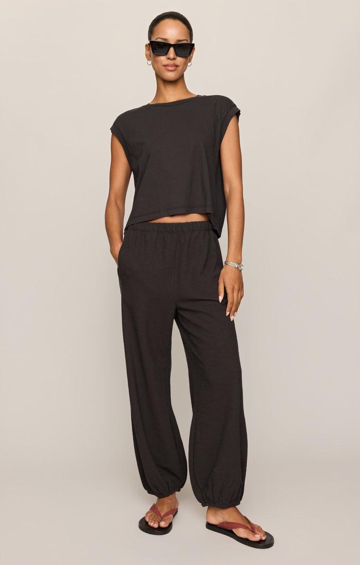 Pants Deena Balloon Knit Jogger Ash Black