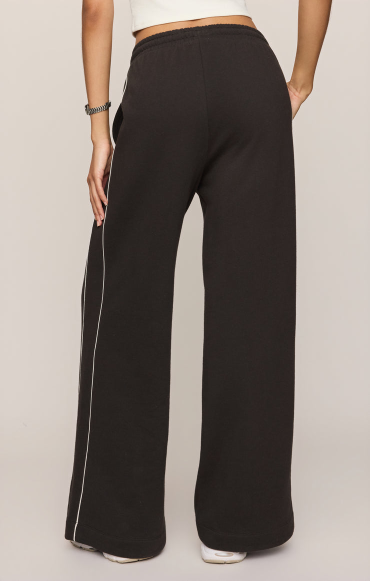 Pants Sport Stripe Knit Denim Pant Ash Black