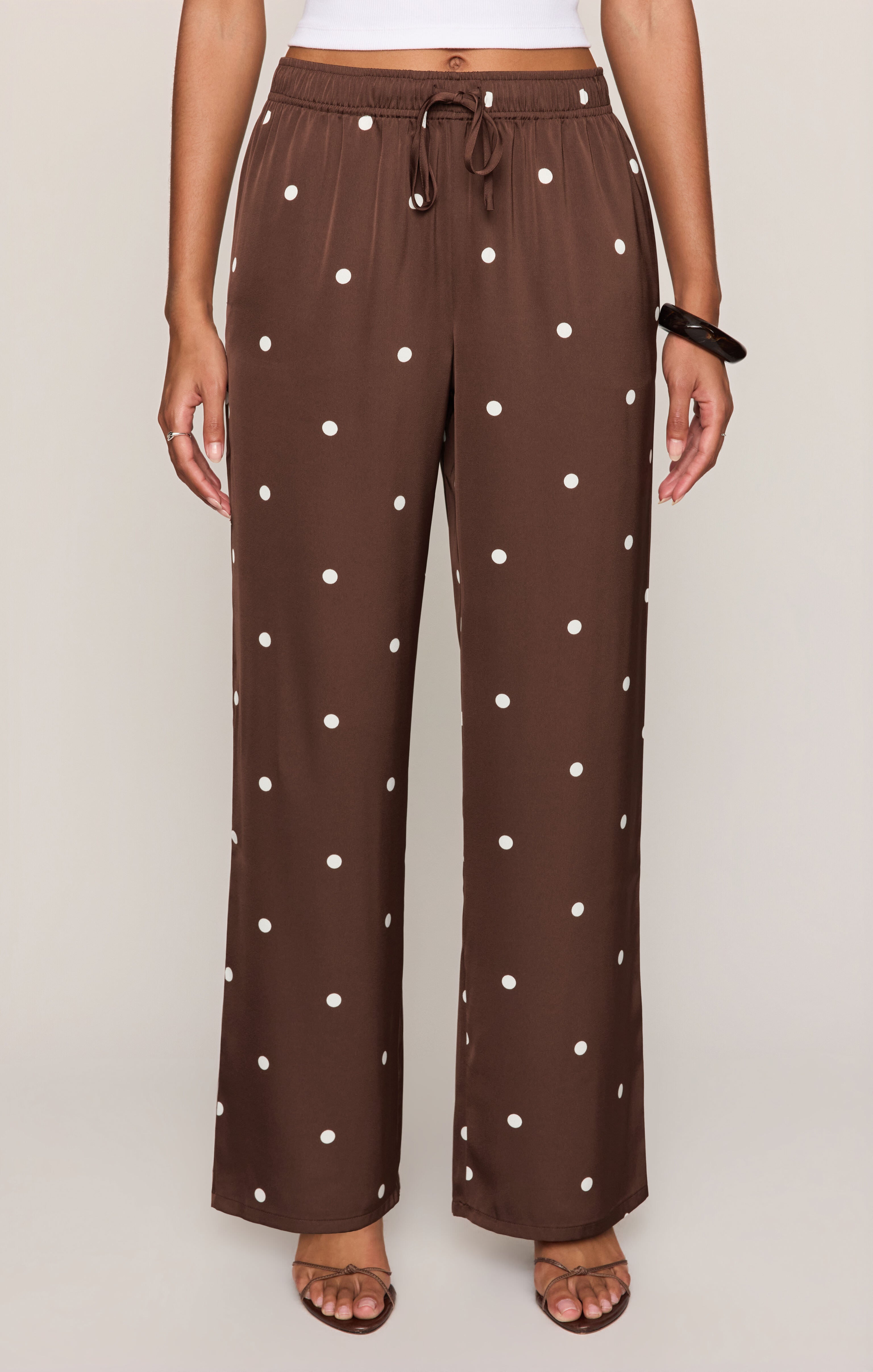 Lara Satin Dot Wide Leg Pant – Z SUPPLY