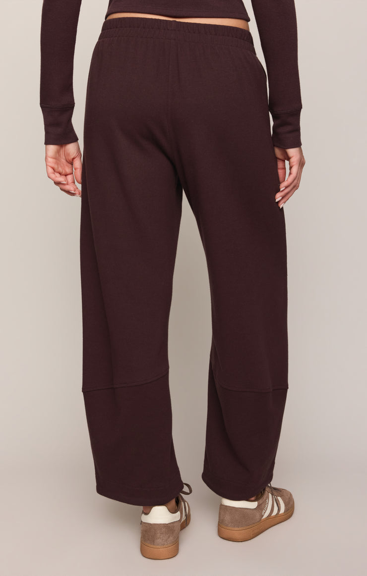 Pants Neo Knit Barrel Leg Pant Berry Noir