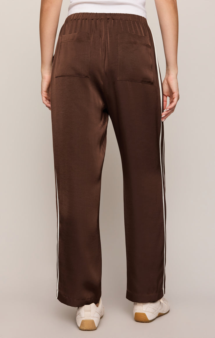 Pants In Stride Satin Track Pant Russet