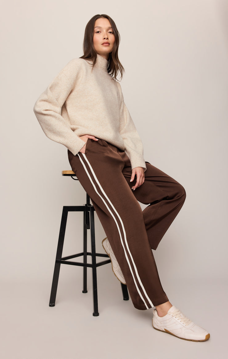 Pants In Stride Satin Track Pant Russet
