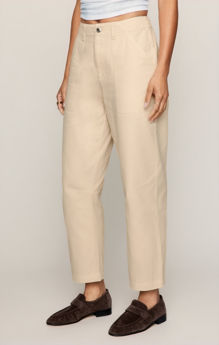 Pants Colman Bowed Utility Pant Soft Ecru