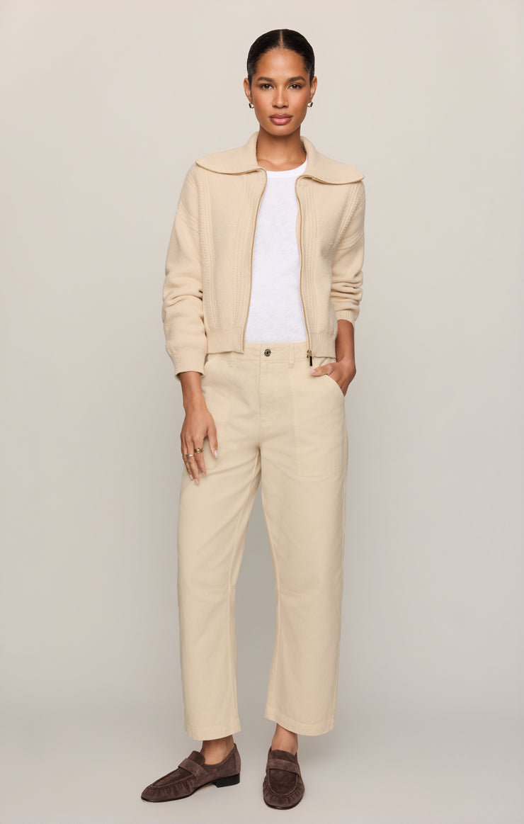 Pants Colman Bowed Utility Pant Soft Ecru