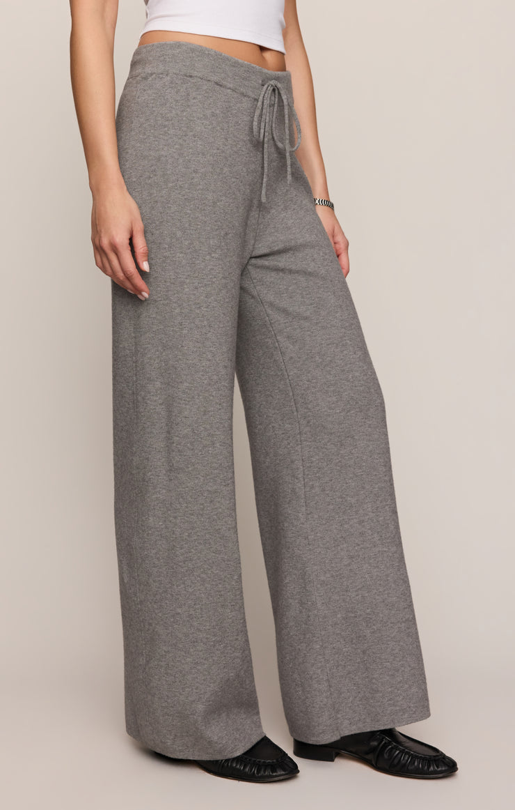 Pants Take It Easy Wide Leg Sweater Pant Classic Heather Grey