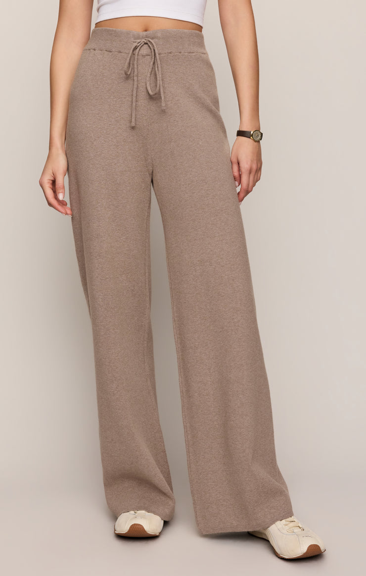 Pants Take It Easy Wide Leg Sweater Pant Heather Ash