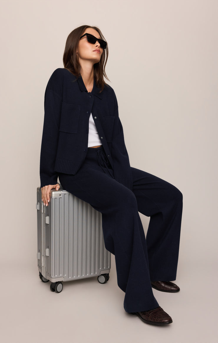 Pants Take It Easy Wide Leg Sweater Pant Nightfall