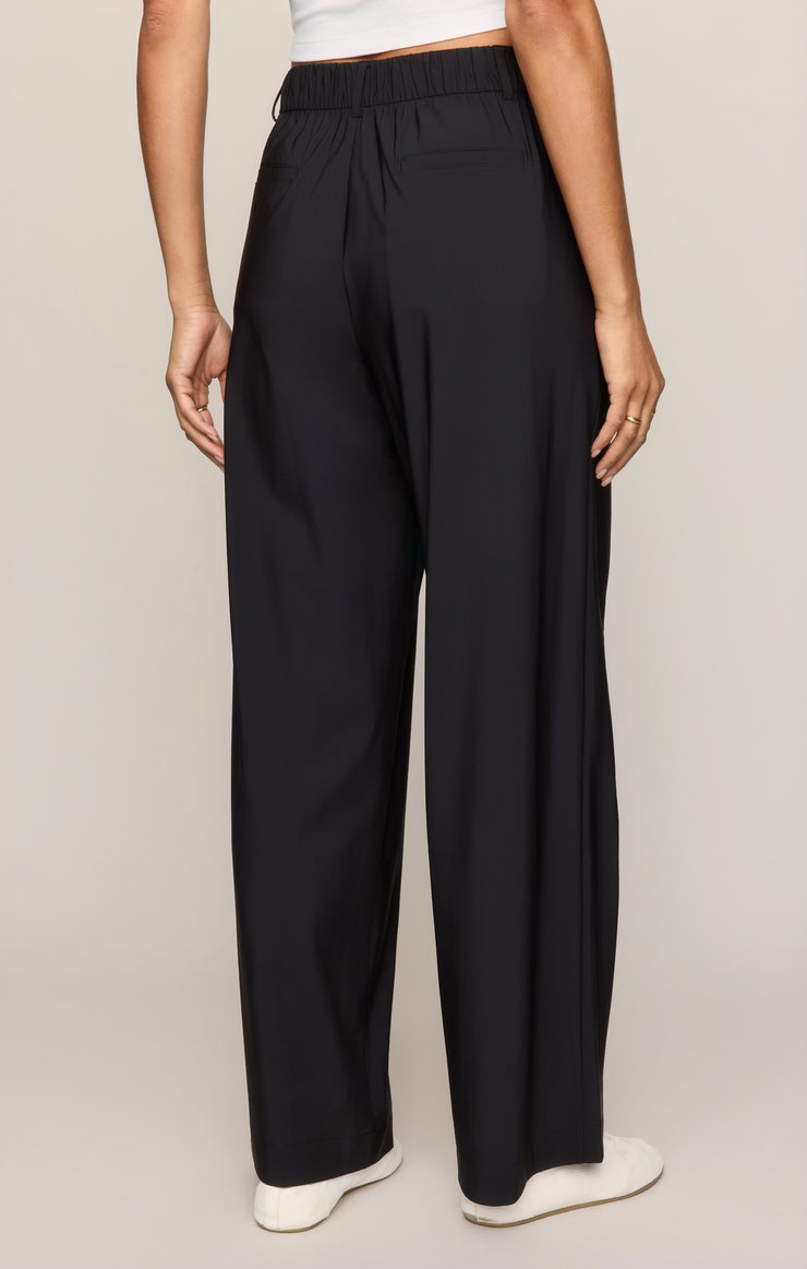 Pants Travel Wide Leg Trouser Black
