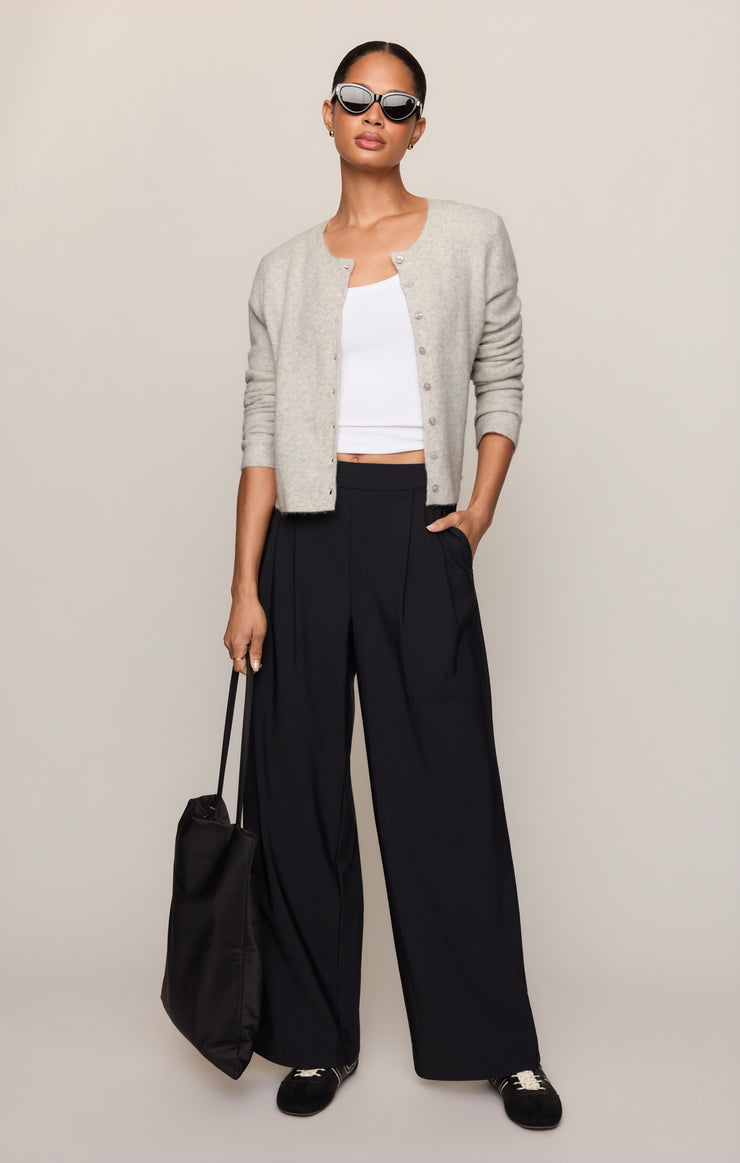 Pants Travel Wide Leg Trouser Black