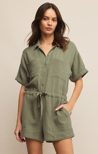 ShortsLookout Gauze Romper Avocado