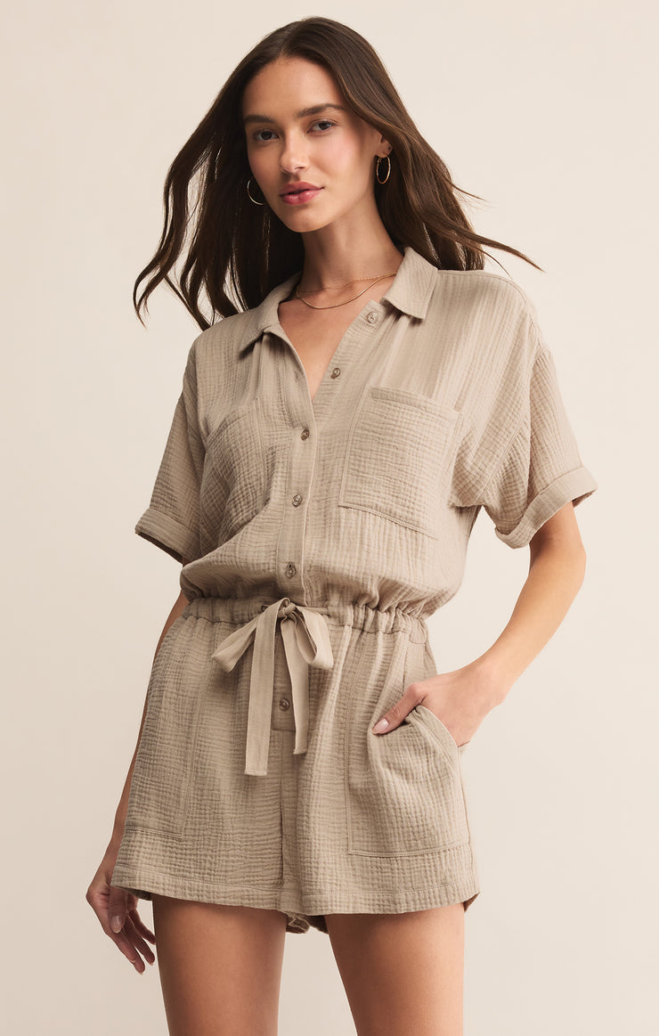 ラバーストラップ　水織静久【Summer Pockets】 Brighter Days Terry Romper – Z SUPPLY