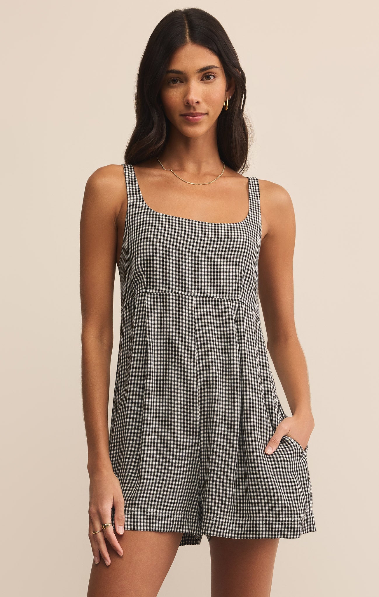 Avalon Gingham Romper – Z SUPPLY