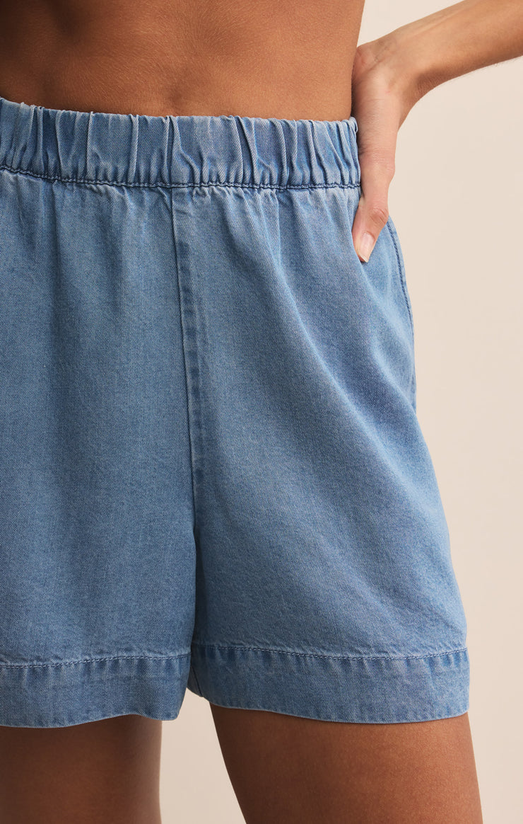 Shorts Amazonas Chambray Short Sun Bleached Indigo