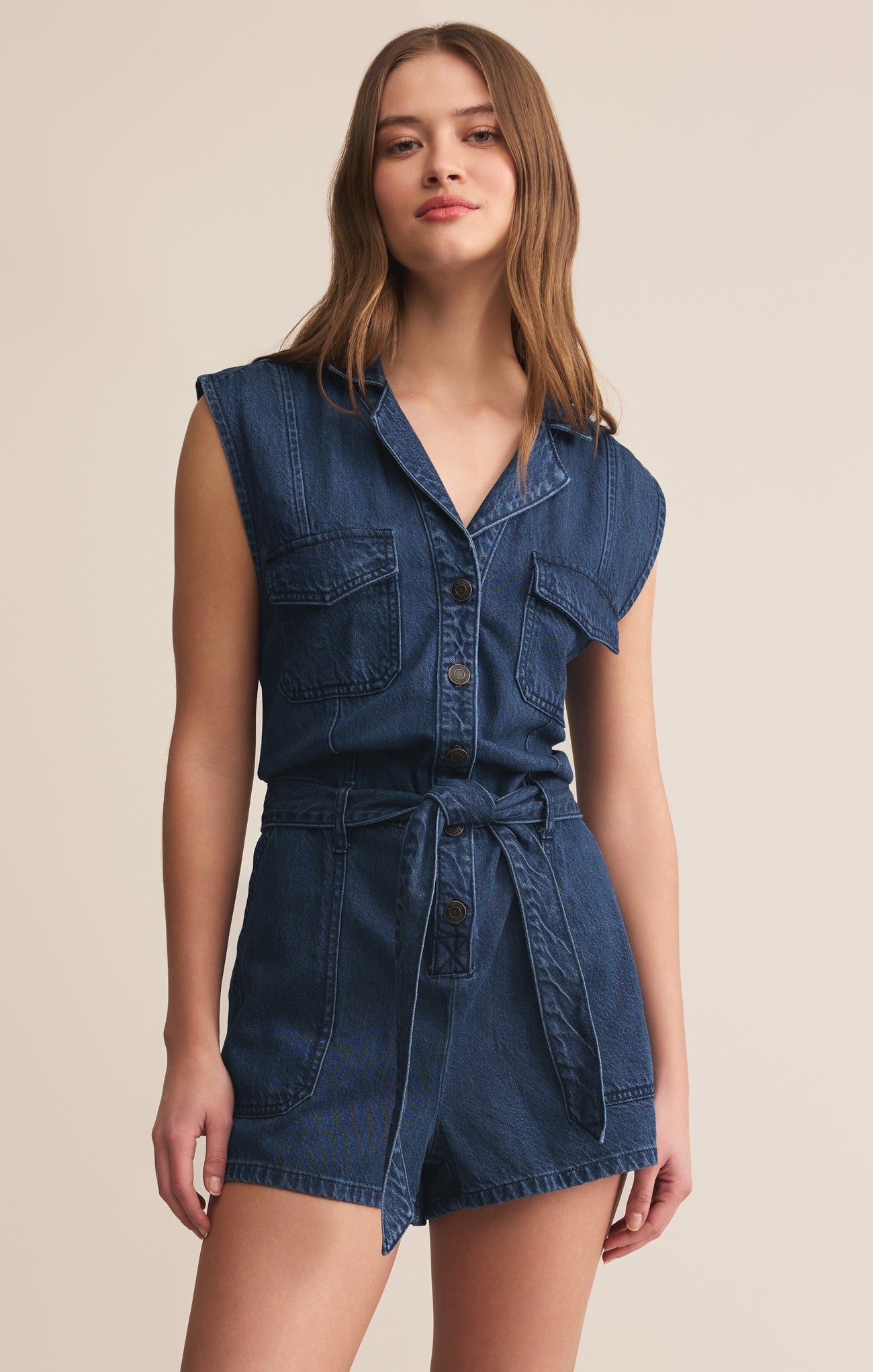 【AAKE】STEADY ROLL-UP DENIM PT Dash Luxe Soft Denim Romper – Z SUPPLY