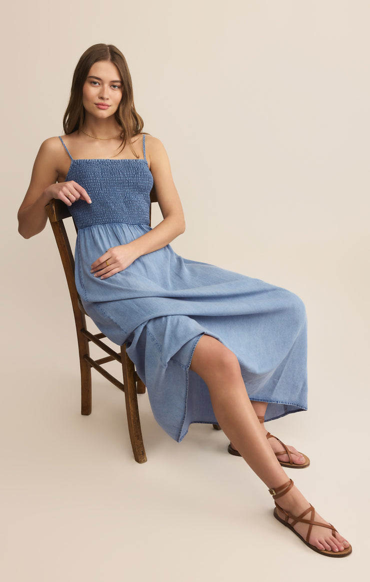 Bayside Chambray Maxi Dress