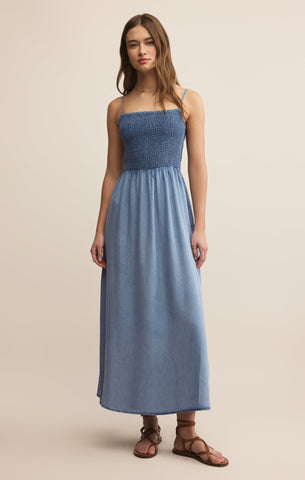 ワンピース denham CHAMBRAY DRESS 25SUMMER COLLECTION CUT&SEW - BICOLOR TANK TOP DRESS