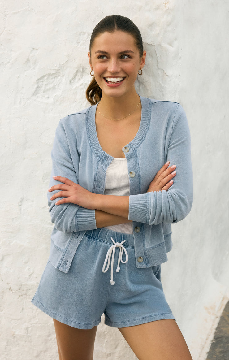 Shorts Hunter Knit Denim Short Ocean Air Indigo