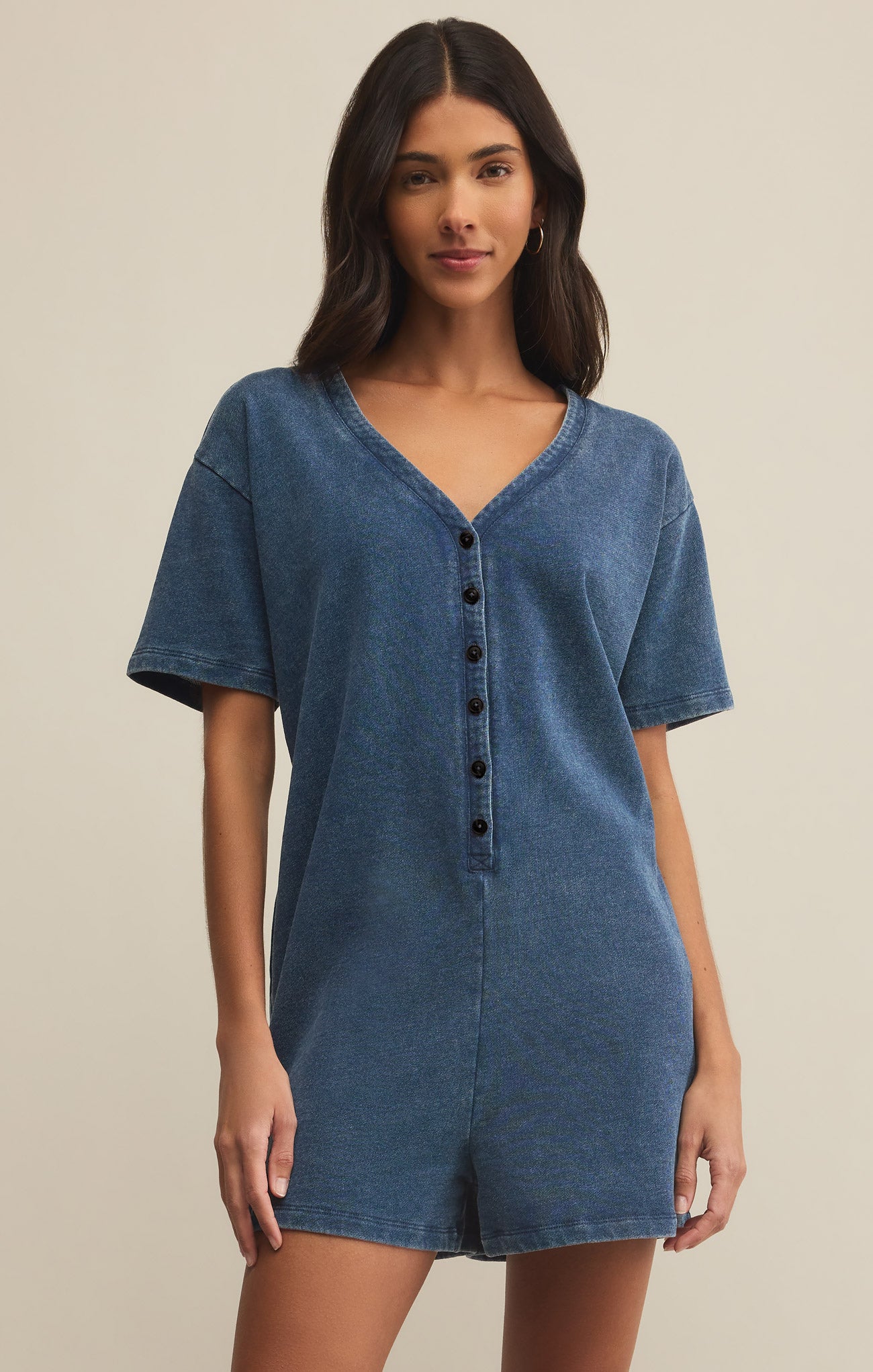 Enid Knit Denim Romper – Z SUPPLY