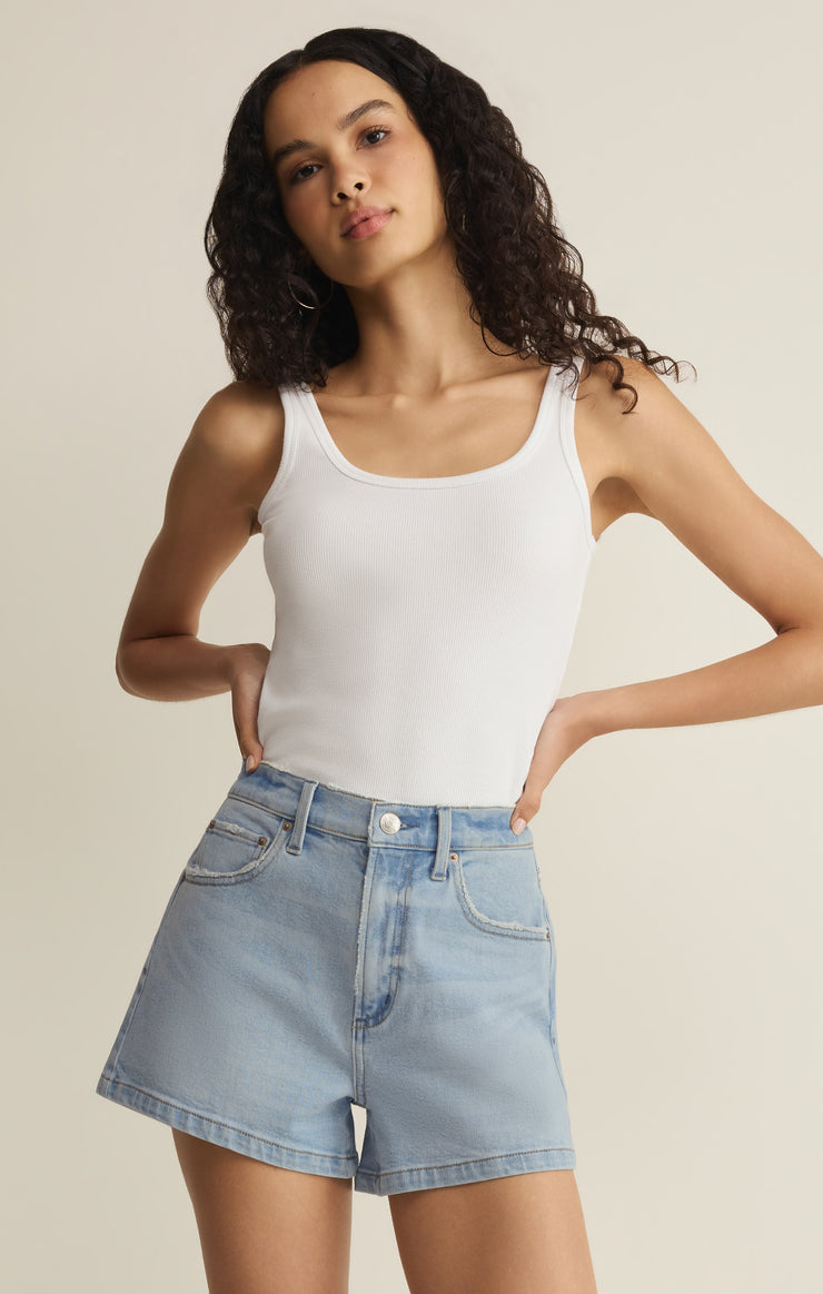 Shorts Camila High Rise A-Line Denim Short Etherea