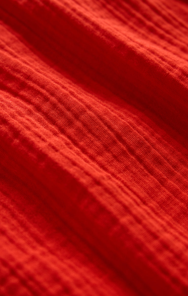 Tops The Perfect Airy Gauze Button Up Lychee