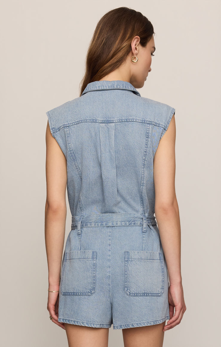 Shorts Dash Twill Romper Light Vintage Indigo