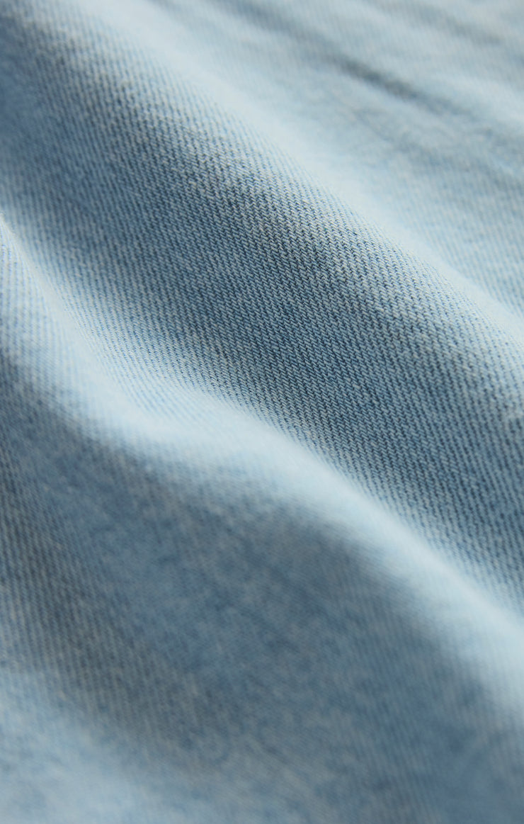 Tops Everyday Denim Button Up Coastal Water