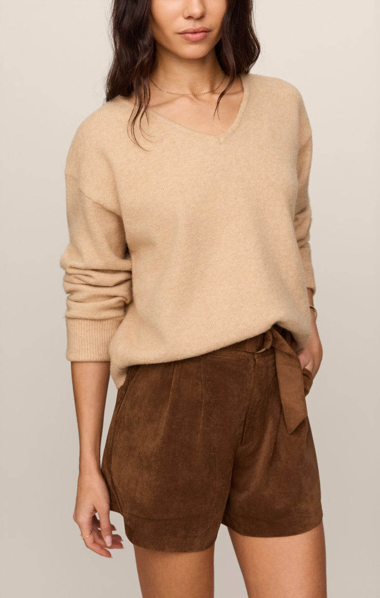 Ivory Suede Short