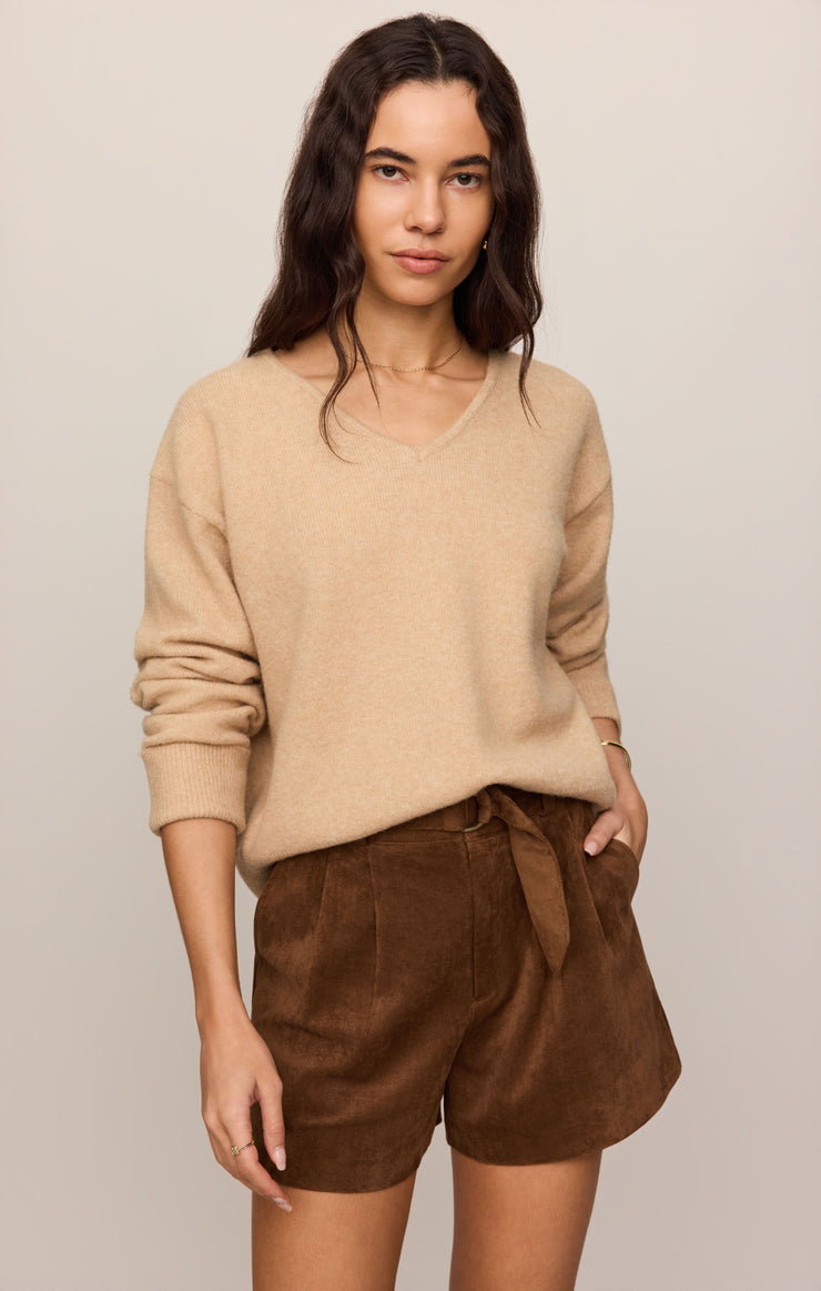 Ivory Suede Short