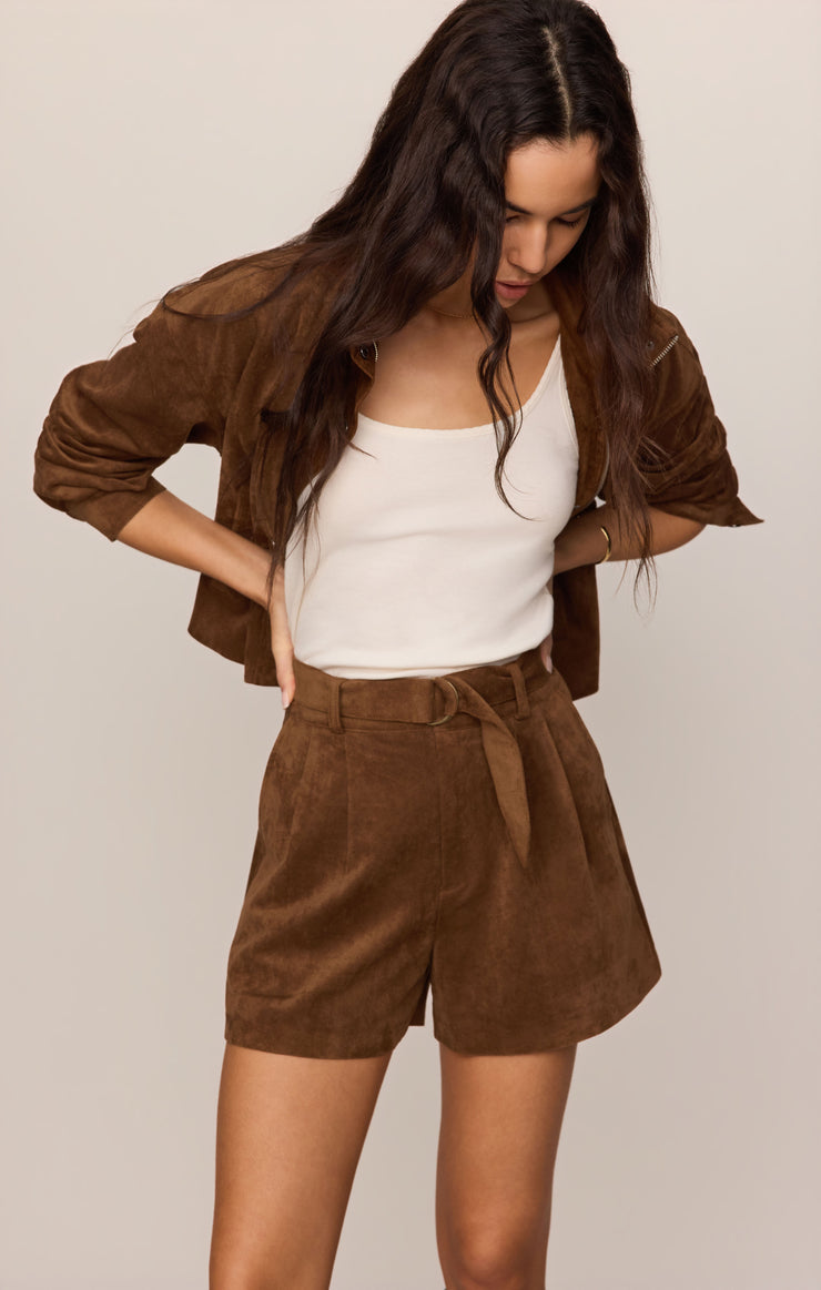 Ivory Suede Short