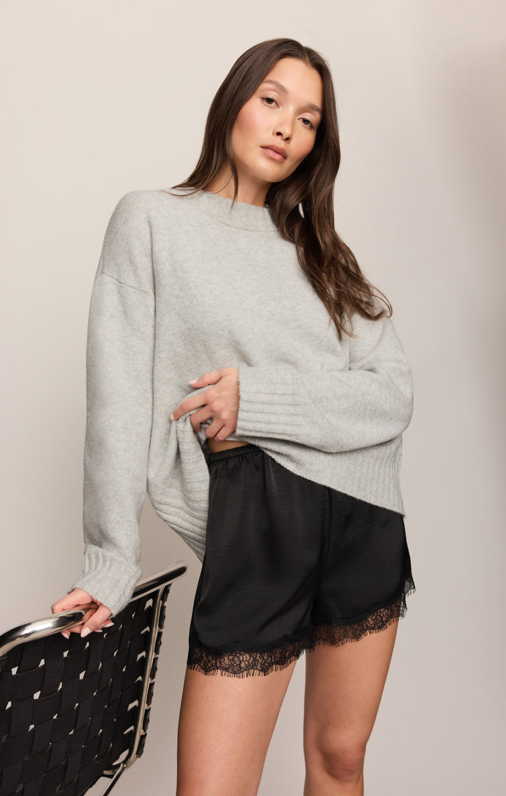 Shorts Caprice Luxe Satin Lace Short Black