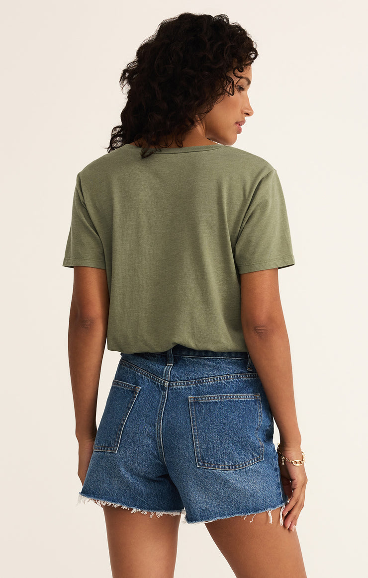 Tops Pocket Tee Avocado