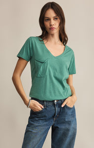 TopsPocket Tee Botanical Green