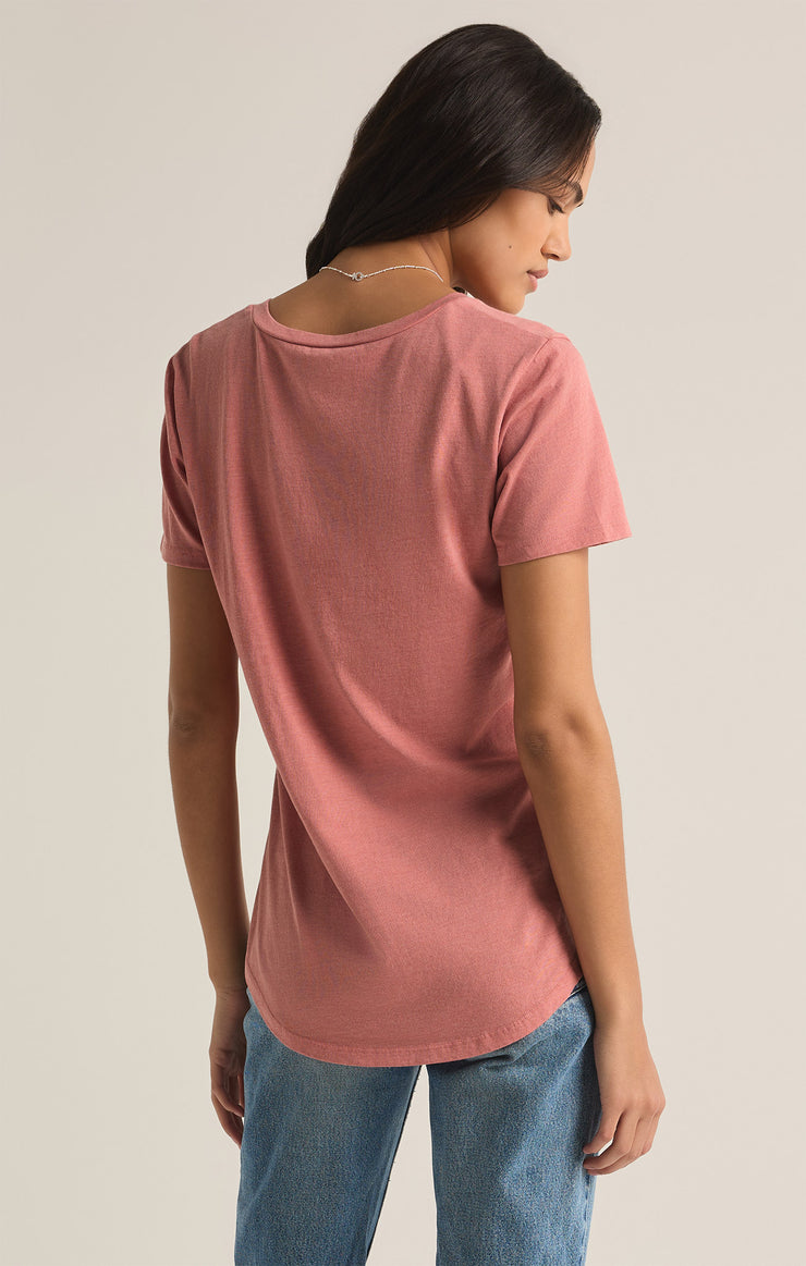 Tops Pocket Tee Rosebud