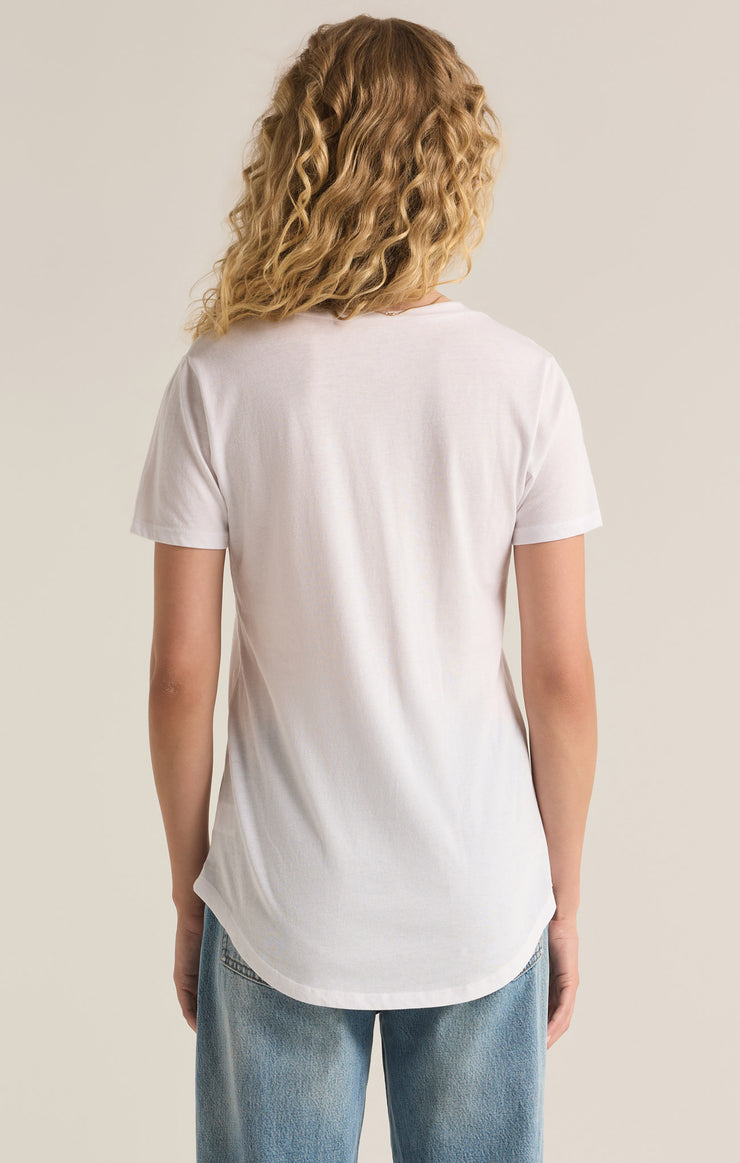 Tops Pocket Tee White