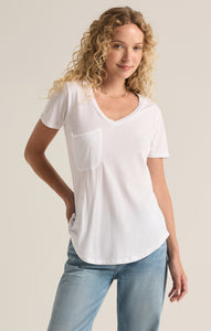 TopsPocket Tee White