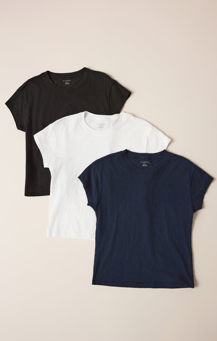 Tops Modern Slub Tee 3-Pack White