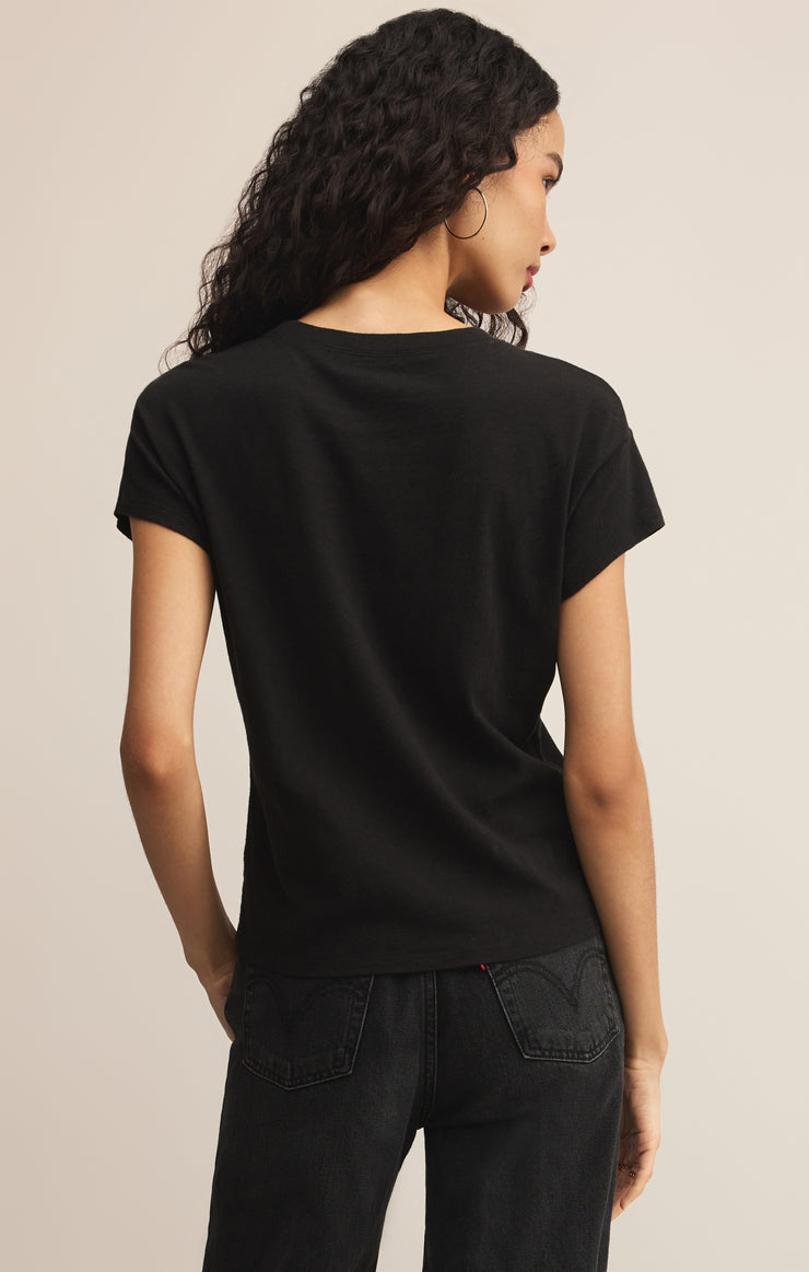 Tops Modern Slub Tee Black