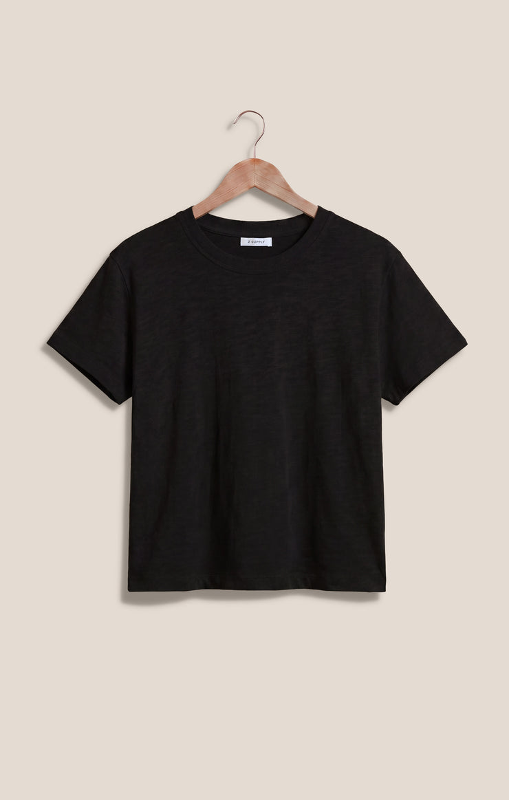 Tops Modern Slub Tee Black