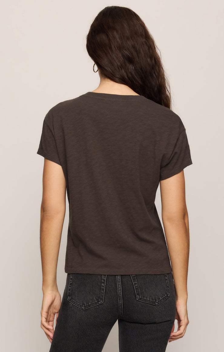 Tops Modern Slub Tee Cocoa Bean