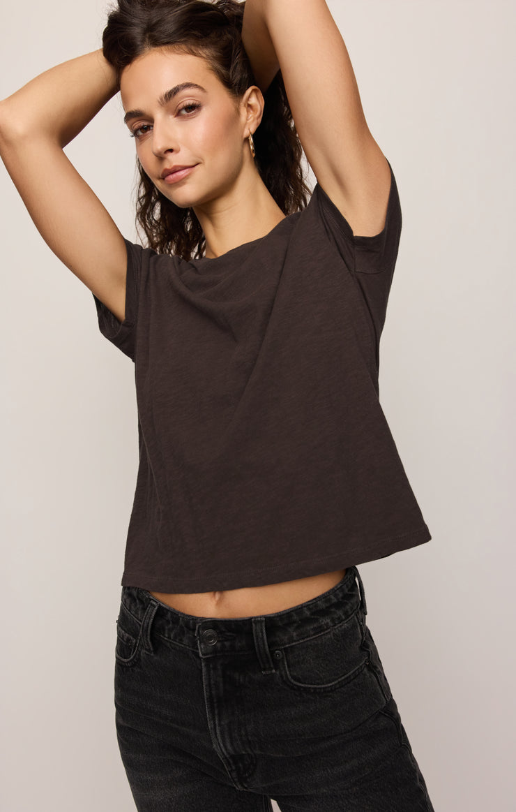 Tops Modern Slub Tee Cocoa Bean