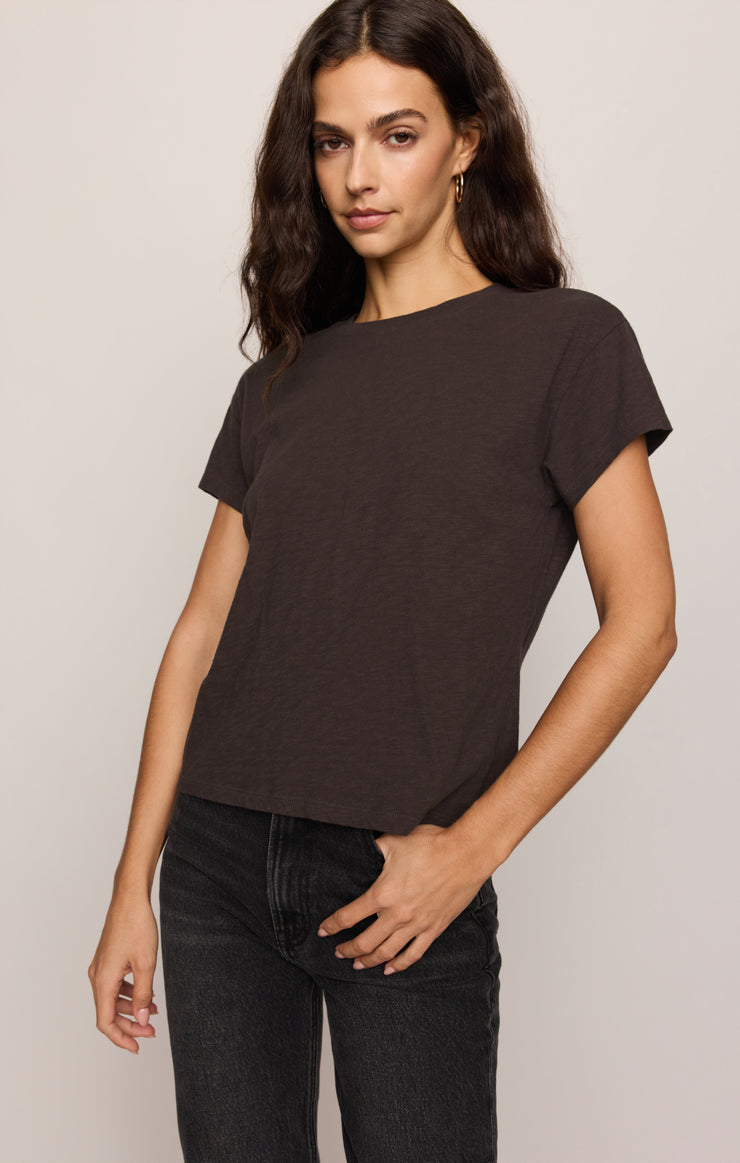 Tops Modern Slub Tee Cocoa Bean