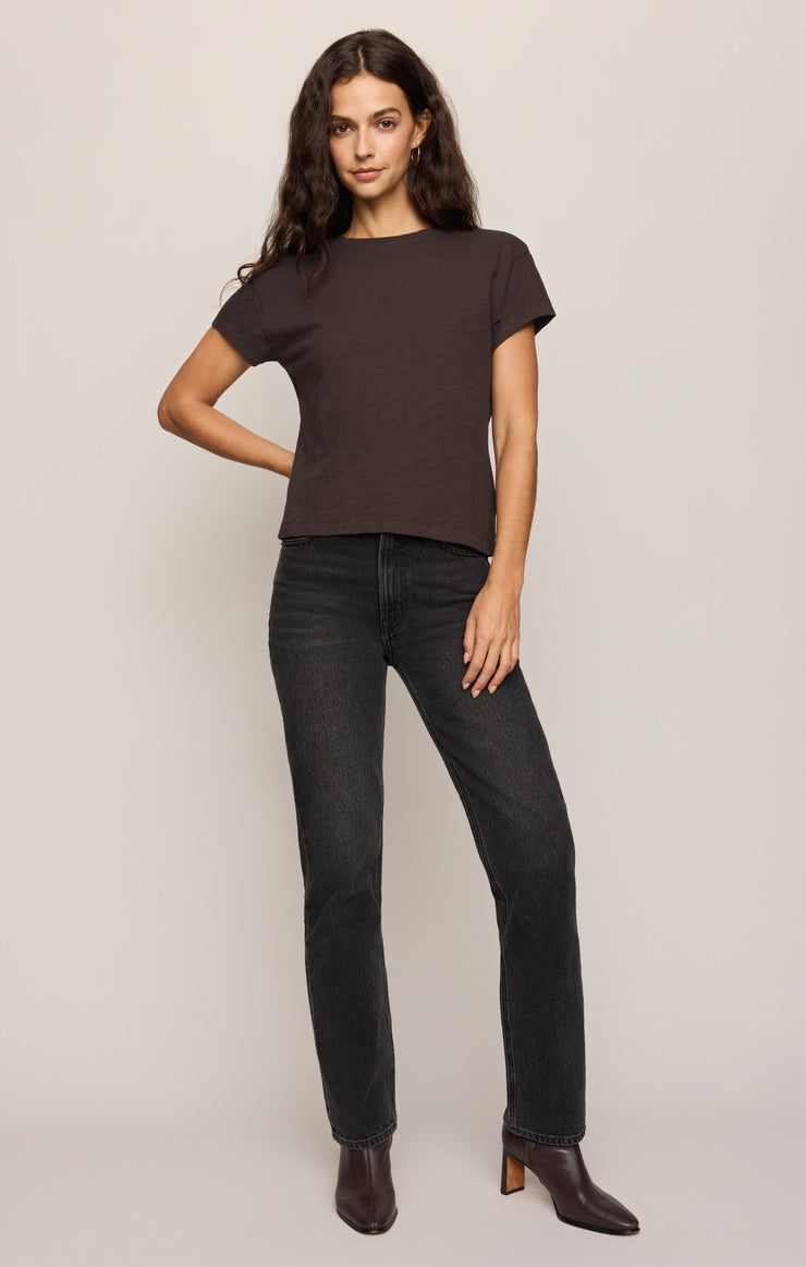 Tops Modern Slub Tee Cocoa Bean