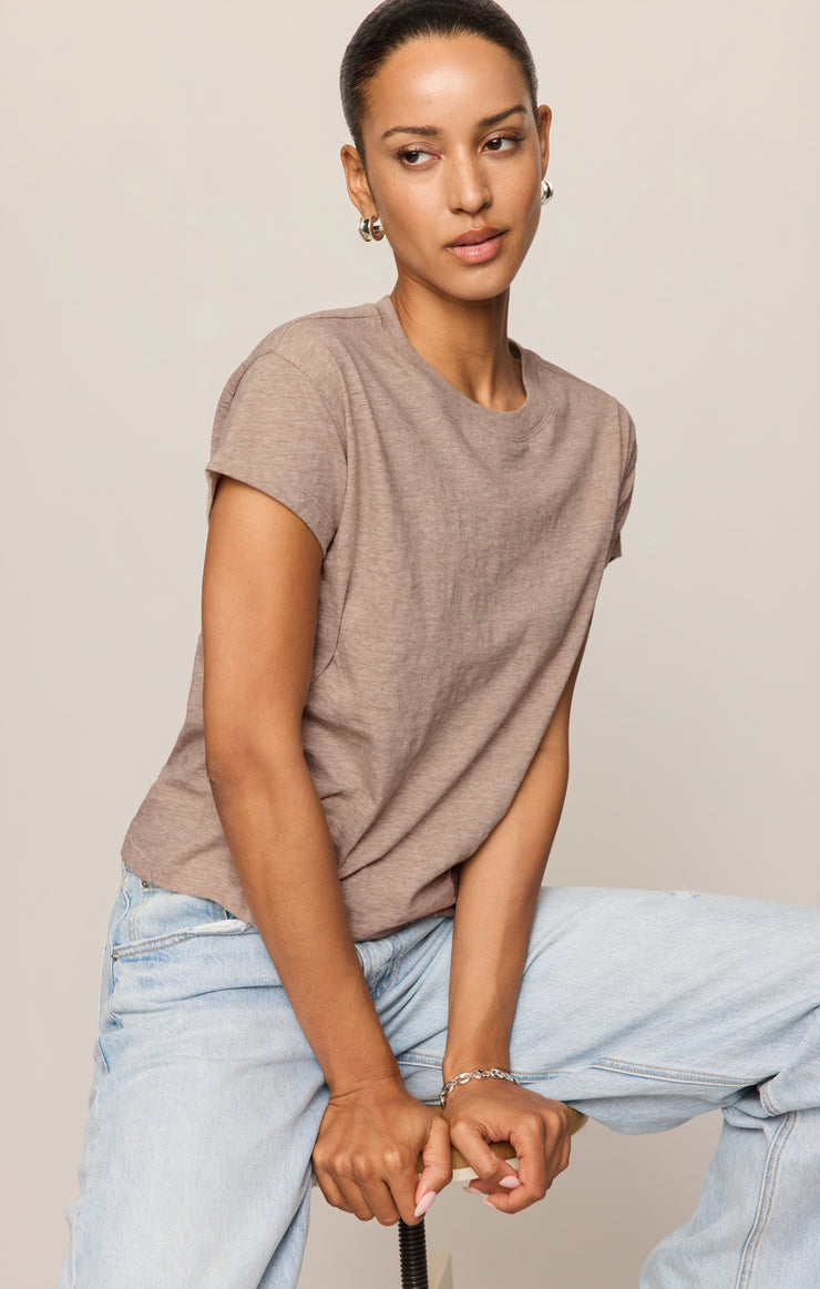 Tops Modern Slub Tee Heather Ash