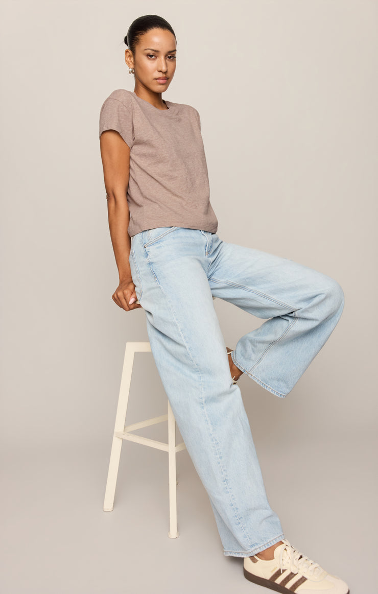 Tops Modern Slub Tee Heather Ash