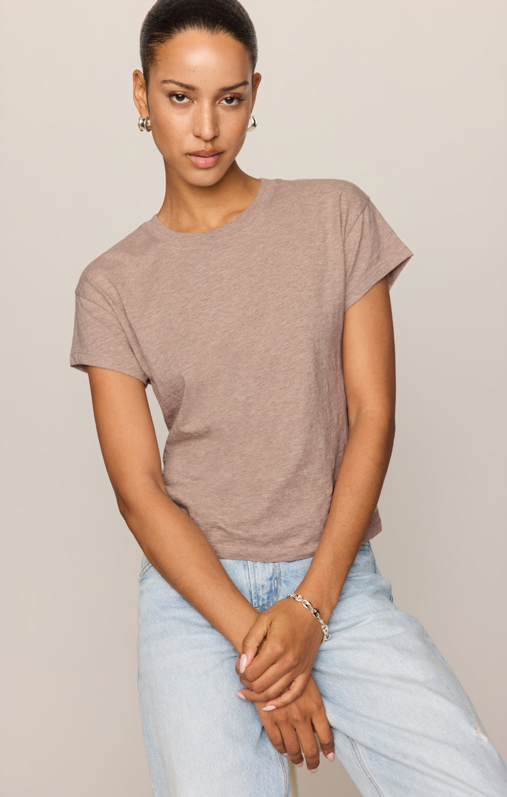 Tops Modern Slub Tee Heather Ash