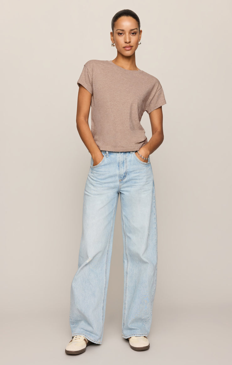 Tops Modern Slub Tee Heather Ash