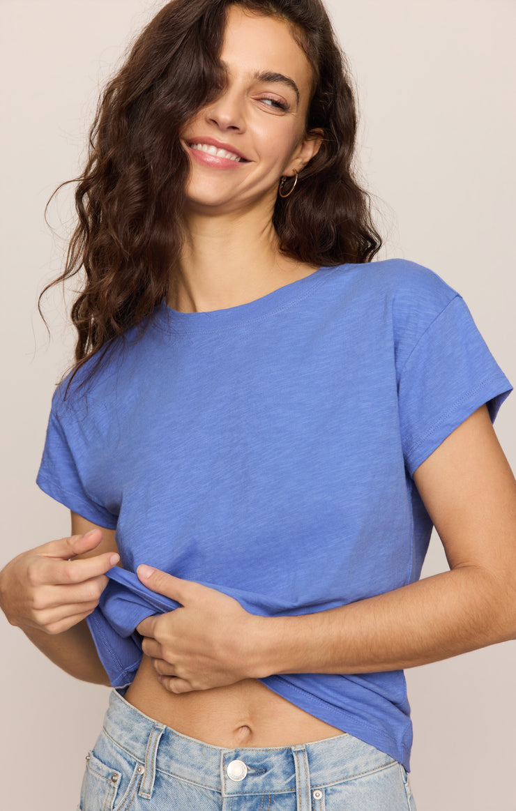 Tops Modern Slub Tee Marina